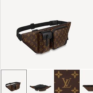 Brown Louis Vuitton Christopher Bum bag